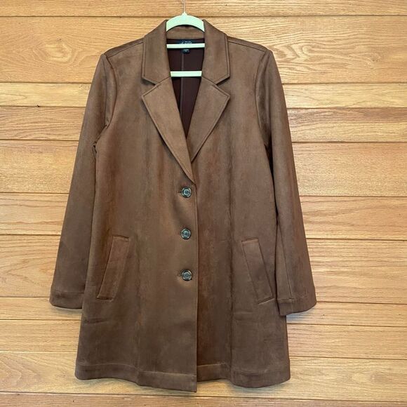 J. Jill Jackets & Blazers - J.Jill faux suede jacket oversized longline blazer
